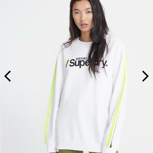 NWT Super dry sweatshirt crew neck for woman size US 4 white